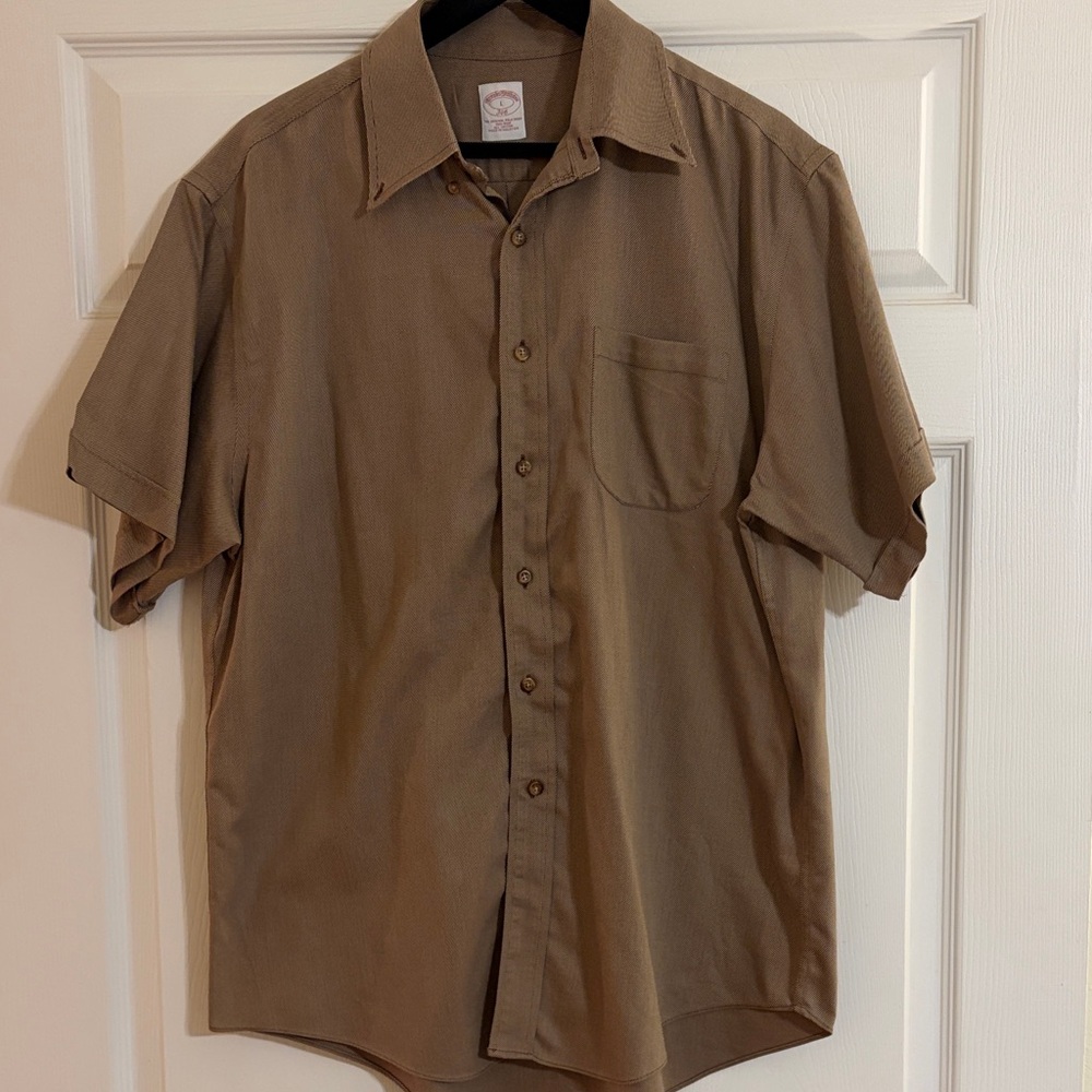 Brooks Brothers 346 The Original Polo Shirt Light Brown